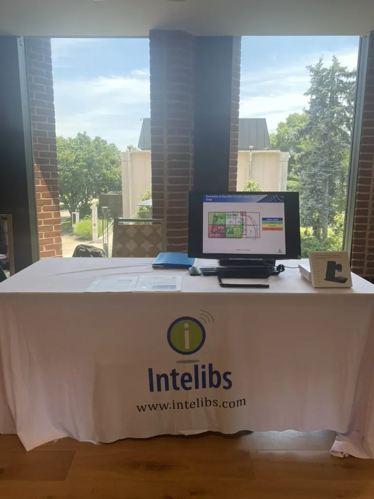 The Intelibs exhibitor table at the seminar